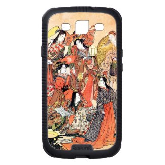 Classic japanese vintage ukiyo-e ladies old scroll samsung galaxy SIII cover