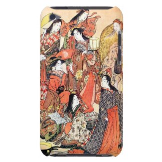 Classic japanese vintage ukiyo-e ladies old scroll Case-Mate iPod touch case