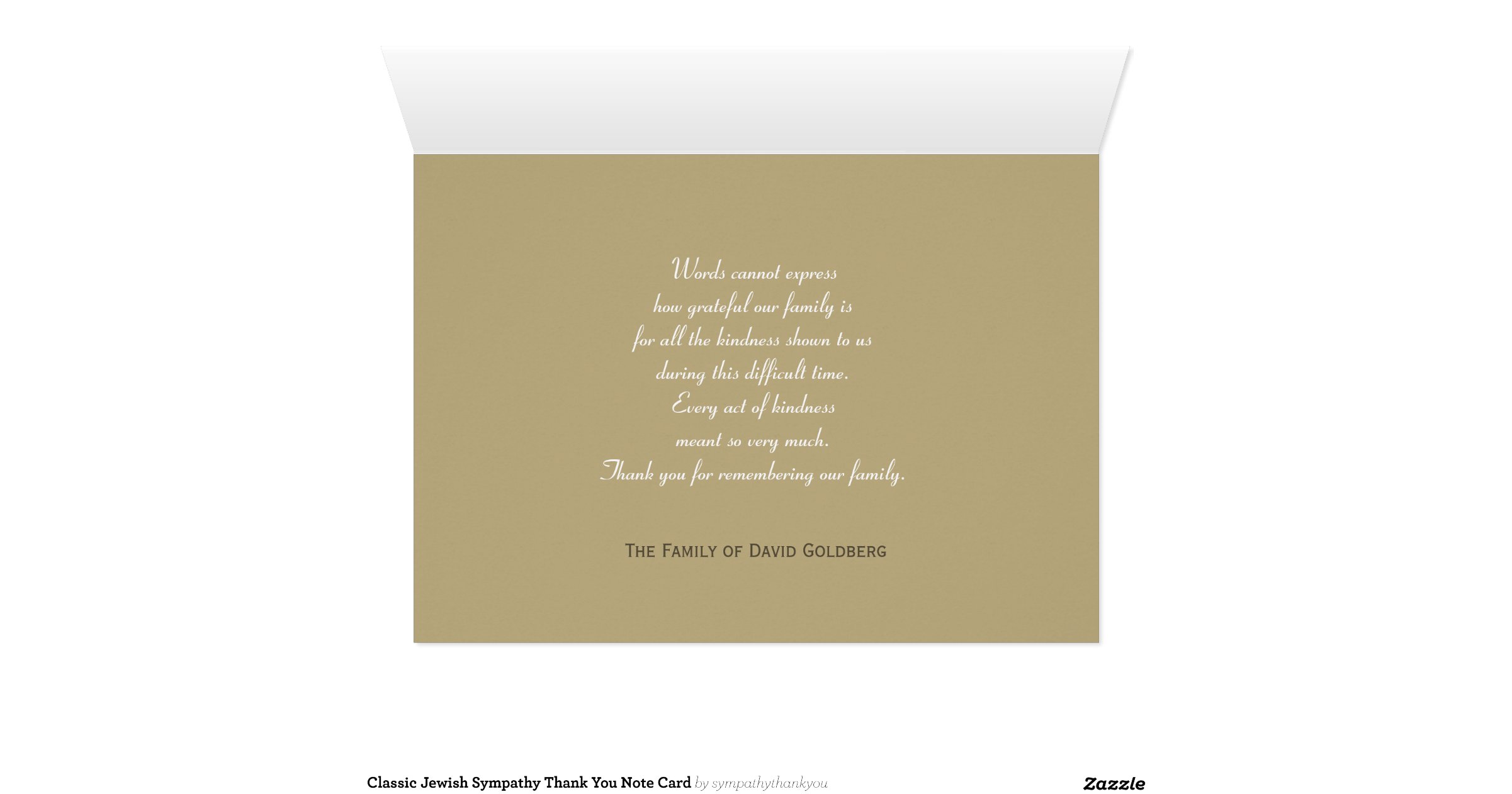 classic_jewish_sympathy_thank_you_note_card