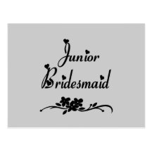 Classic Junior Bridesmaid Post Cards