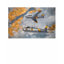 CLASSIC KOREA JET SABRE (art 1) t-shirts by airforceman CLASSIC KOREA JET SABRE (art 1) t-shirts