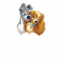 Classic
                                       Lady and the Tramp Snuggling Disney shirt
