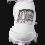 Classic Lady of Shalott Tangled in Webs Dog Tee Shirt