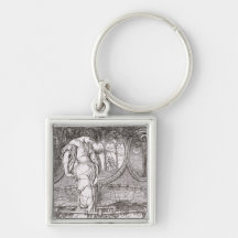 Classic Lady of Shalott Tangled in Webs Key Chains