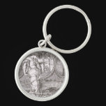 Classic Lady of Shalott Tangled in Webs Keychains