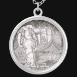 Classic Lady of Shalott Tangled in Webs Pendant