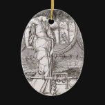 Classic Lady of Shalott Tangled in Webs Christmas Tree Ornament