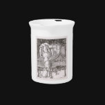Classic Lady of Shalott Tangled in Webs Beverage Pitcher