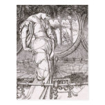 Classic Lady of Shalott Tangled in Webs Post Cards