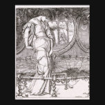 Classic Lady of Shalott Tangled in Webs Poster