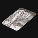 Classic Lady of Shalott Tangled in Webs Rectangular Magnet