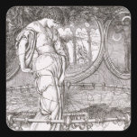 Classic Lady of Shalott Tangled in Webs Stickers
