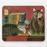 Classic Literary Cats Poe, Dickens, Art Mousepad mousepads