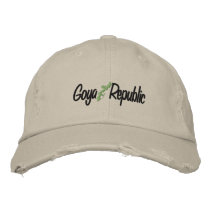 classic logo goya republic chino twill hat embroidered hats