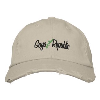 classic logo goya republic chino twill hat embroideredhat