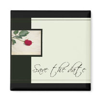 Classic Look Save the Date Magnet