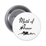 Classic Maid Of Honor Pinback Button