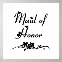 Classic Maid Of Honor Print