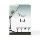 Classic Martini Cocktails Greeting Card Classic Martini Cocktails Greeting Card