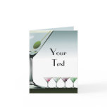 Classic Martini Cocktails Note Card Classic Martini Cocktails Note Card