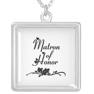 Classic Matron of Honor necklace