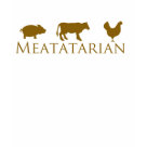kids_basic_dark_tshirt - A Pig / Pork, A Cow / Beef, and a Chicken all adorn this classic Meatatarian design.  Perfect for the meat eating Meatatarian in your life.: Sizes  Available colors: black