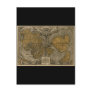 Classic Medieval Antique World Map by Oronce Fine Post Card
