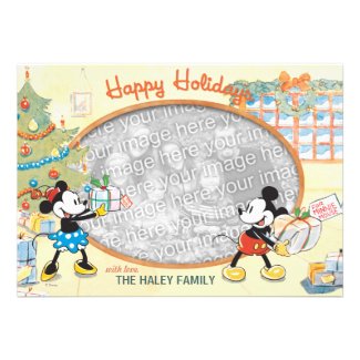 Classic Mickey and Minnie: Happy Holidays Card Announcements