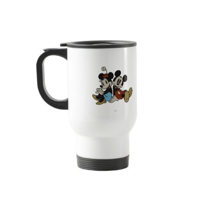 Classic Mickey Mouse and Minnie Mouse mugs