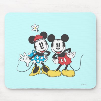 Classic Mickey Mouse & Minnie mousepads