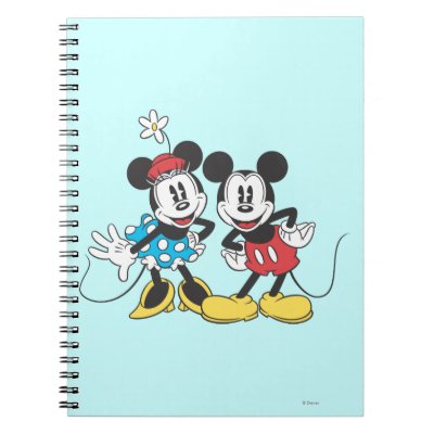 Classic Mickey Mouse & Minnie notebooks