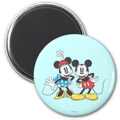 Classic Mickey Mouse & Minnie magnets