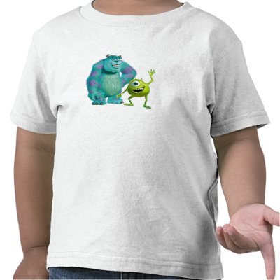 Classic Mike & Sully Waving Disney t-shirts