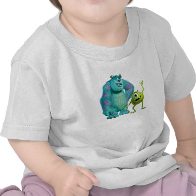 Classic Mike & Sully Waving Disney t-shirts
