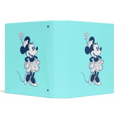 Classic Minnie Mouse Blue 1 binders