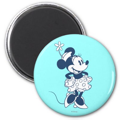 Classic Minnie Mouse Blue 1 magnets