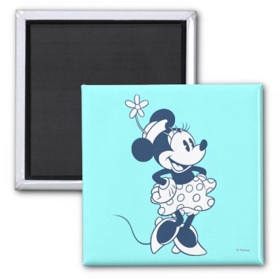 Classic Minnie Mouse Blue 1 magnets