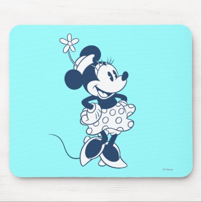 Classic Minnie Mouse Blue 1 mousepads