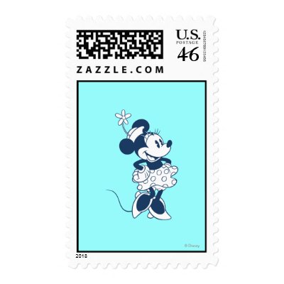 Classic Minnie Mouse Blue 1 stamps
