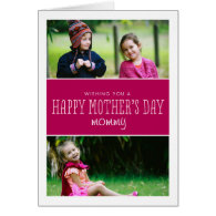 Classic & Modern Mother's Day Photo Card