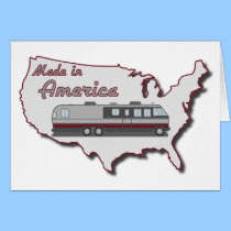 Classic Motor Home Made in America cards
