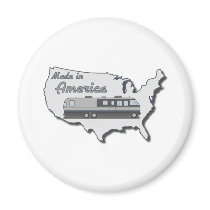Classic Motor Home Made in America Magnets