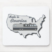 Classic Motor Home Made in America Mouse Pads