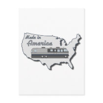 Classic Motor Home Made in America Postcards