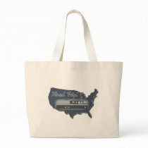 Classic Motor Home USA Road Trip Canvas Bags