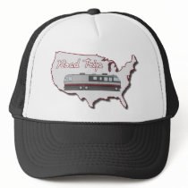 Classic Motor Home USA Road Trip Hats