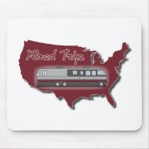 Classic Motor Home USA Road Trip Mousepad