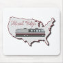 Classic Motor Home USA Road Trip Mouse Pads