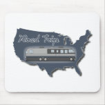 Classic Motor Home USA Road Trip Mousepads