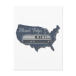 Classic Motor Home USA Road Trip Postcard
